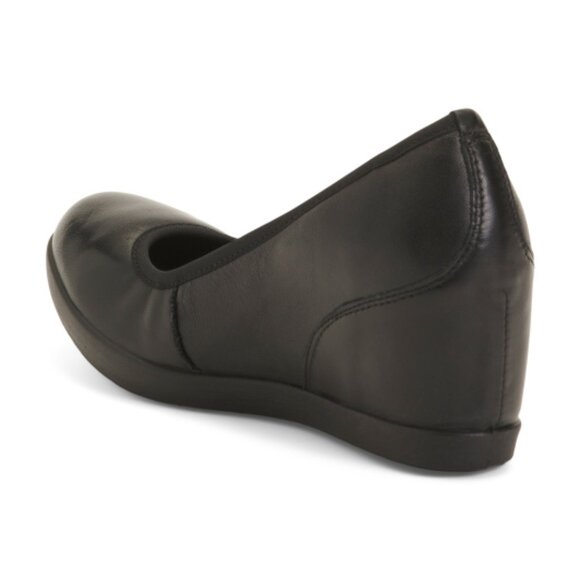 IMAC Made In Italy Leather Wedge Ballerina Flats - Picture 2 of 3